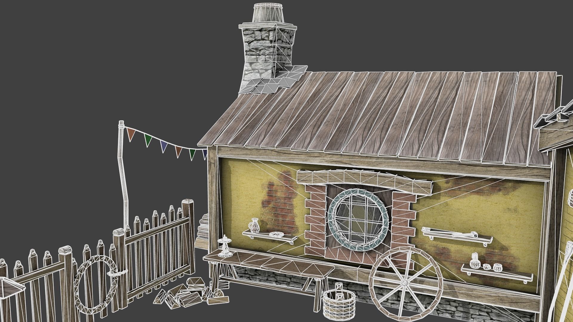 Halfling Home 4 Low-poly 3D model_10