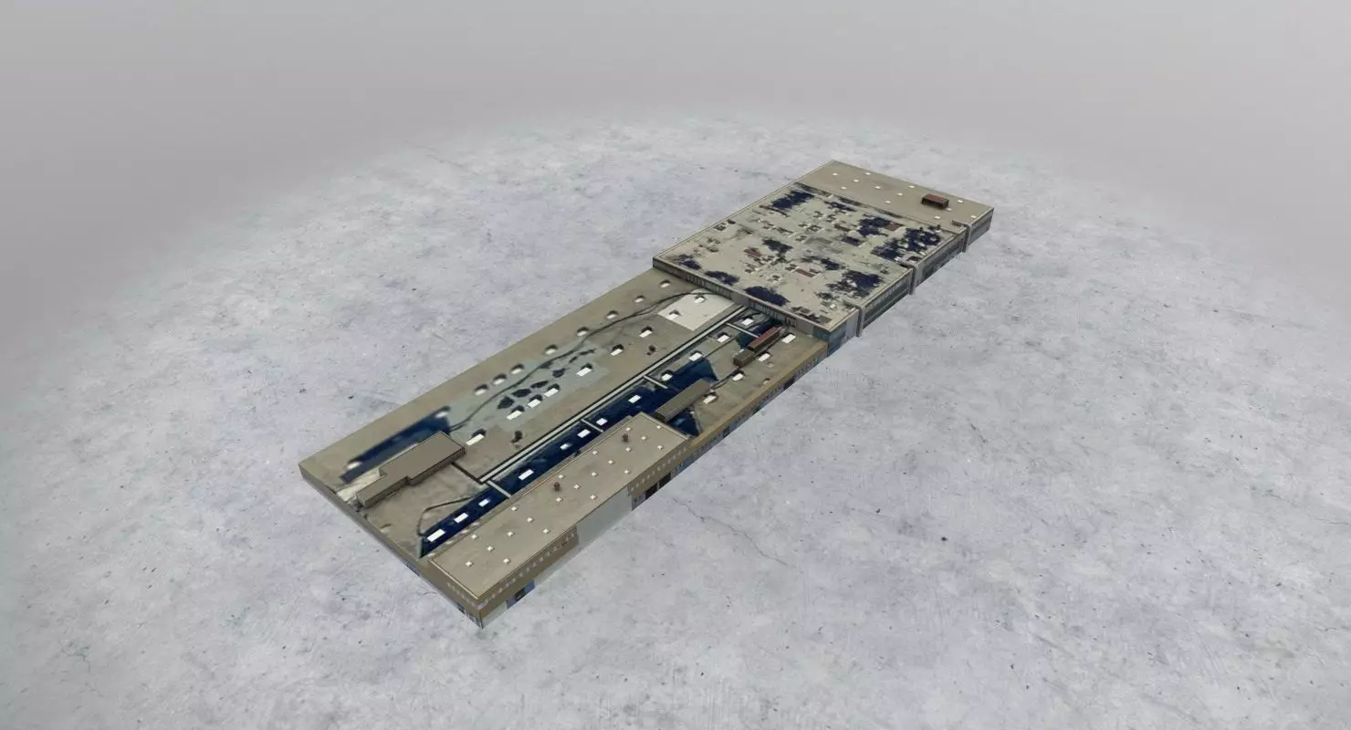 EDDF Airport Garage Low-poly 3D model