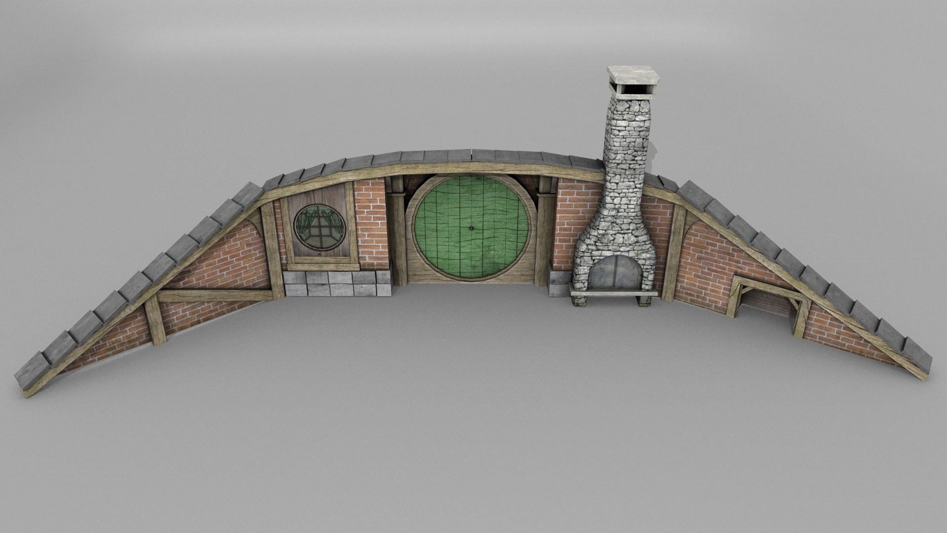 Halfling Home 5 Low-poly 3D model_6