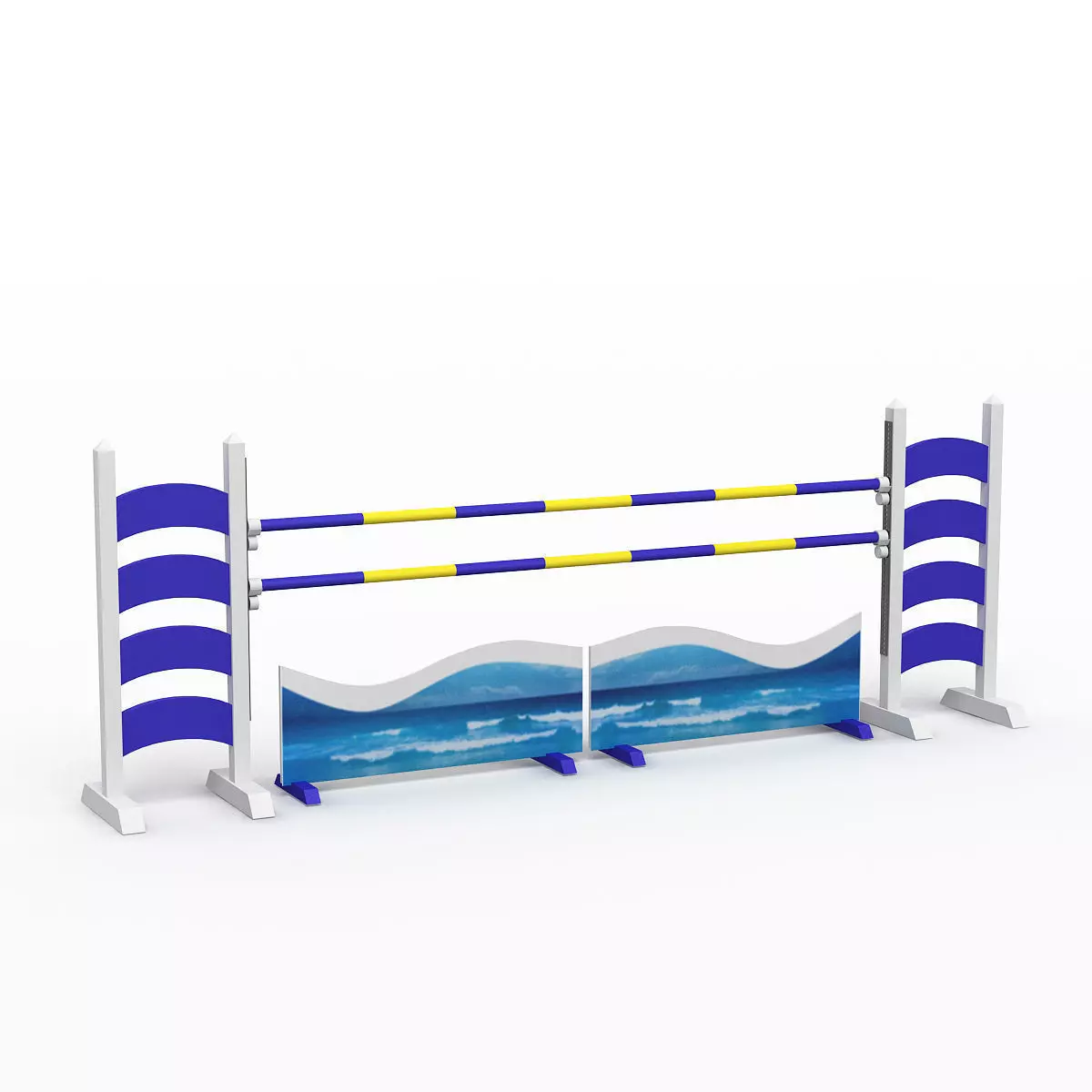 Horse jump obstacle 3D model