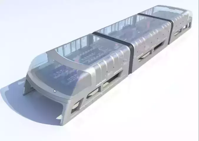 Train Bus - Concept of future transport system