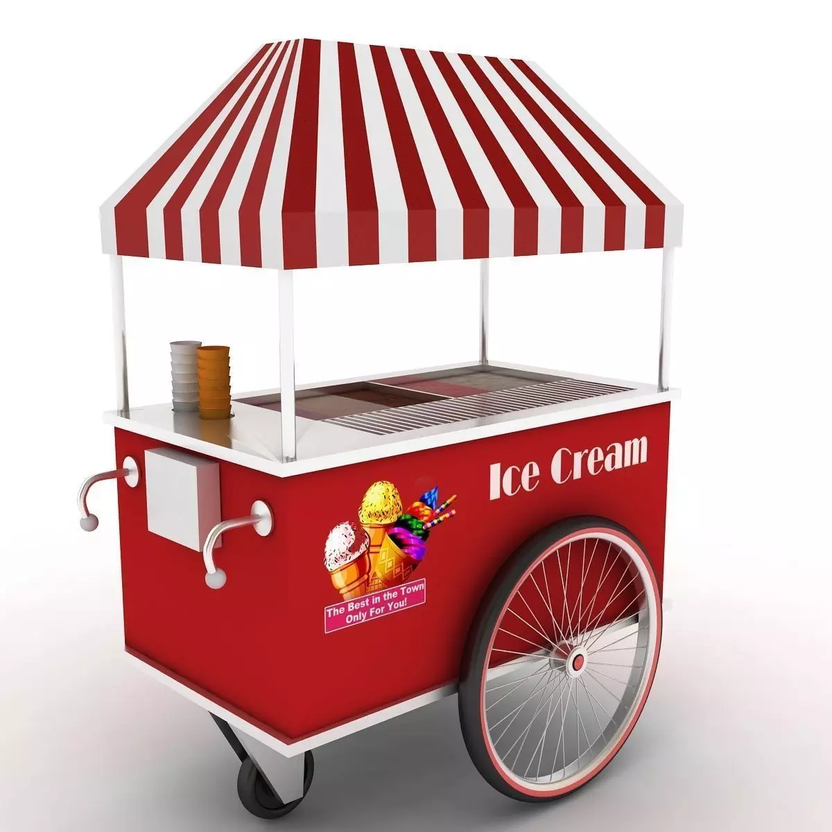 Ice Cream Cart 3D model