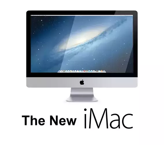 The New iMac 2013 2014 3D model
