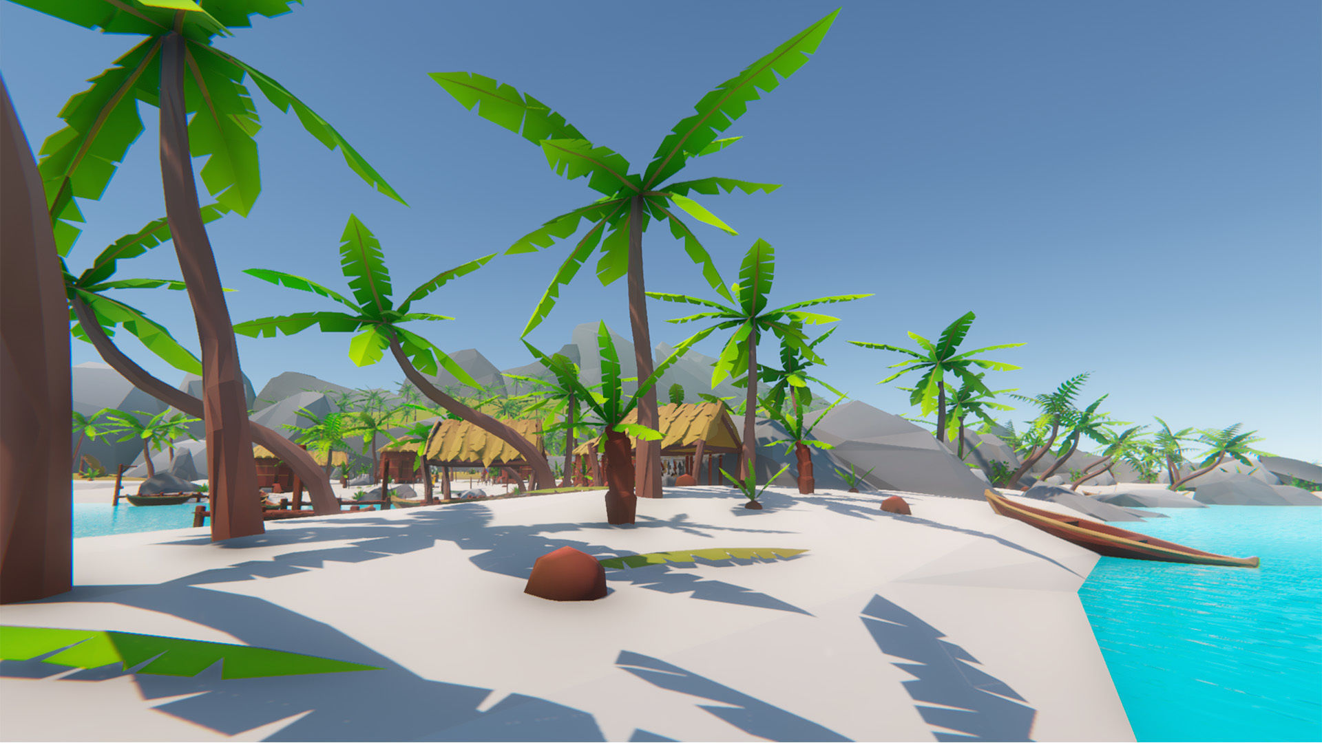 Lowpoly Tropical Island Pack Low-poly 3D model_17