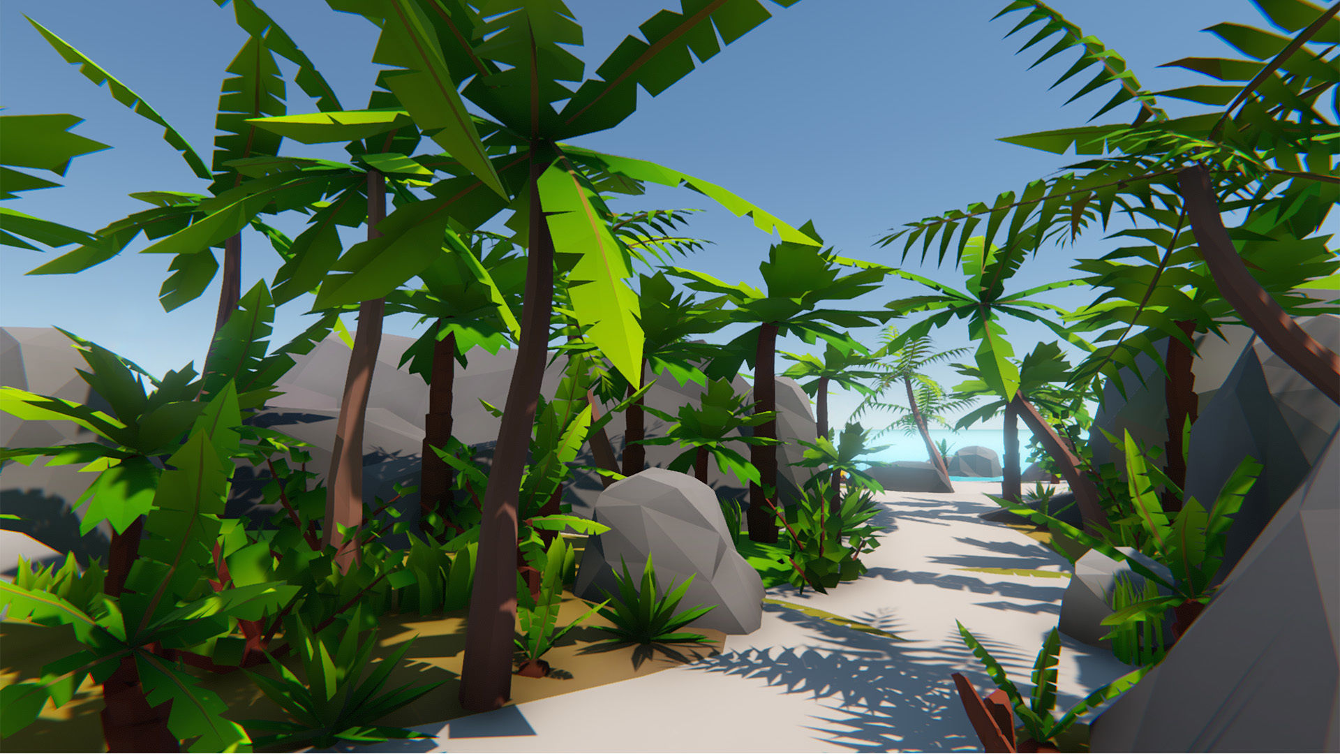 Lowpoly Tropical Island Pack Low-poly 3D model_10