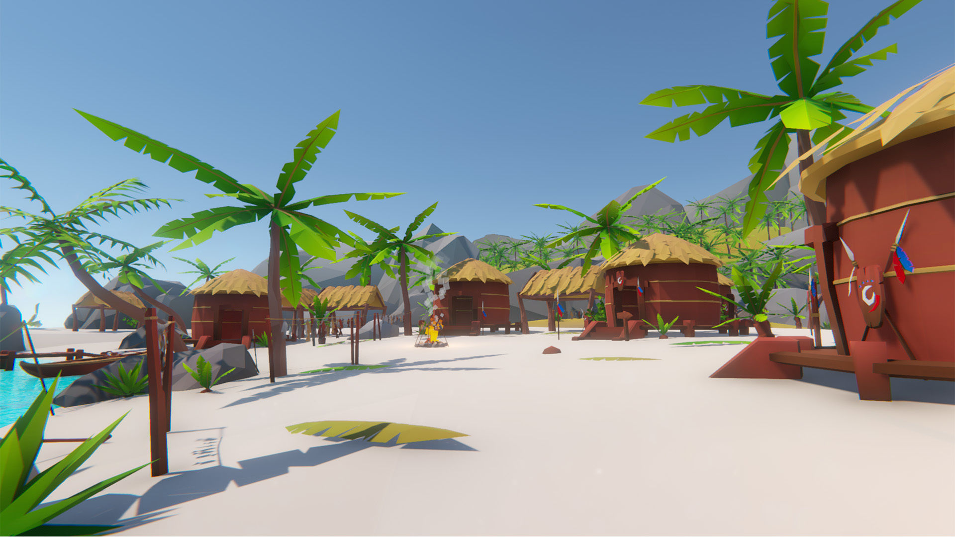 Lowpoly Tropical Island Pack Low-poly 3D model_3