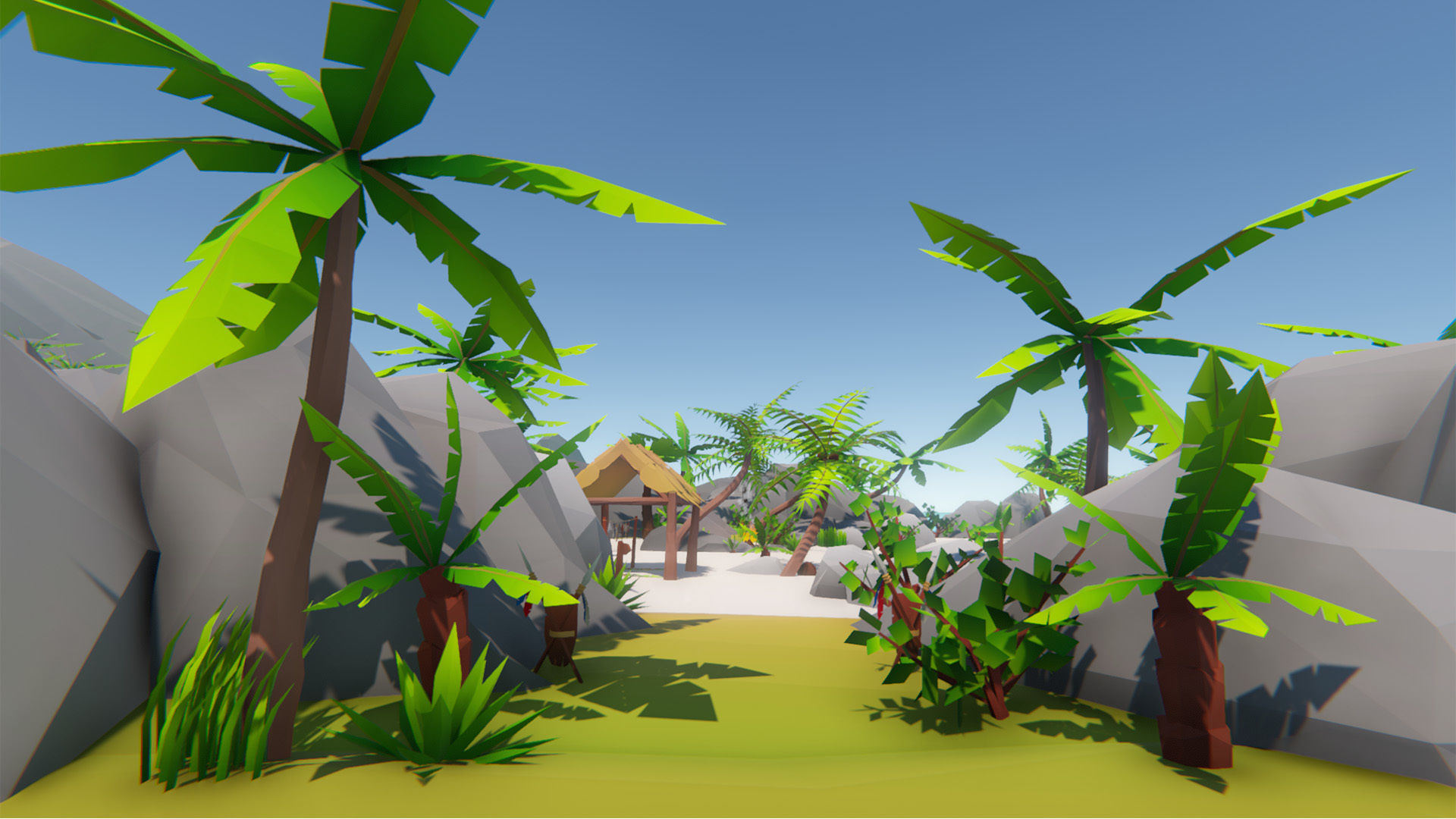 Lowpoly Tropical Island Pack Low-poly 3D model_14