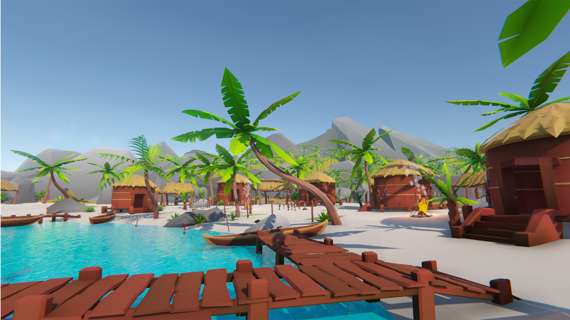 Lowpoly Tropical Island Pack Low-poly 3D model_16