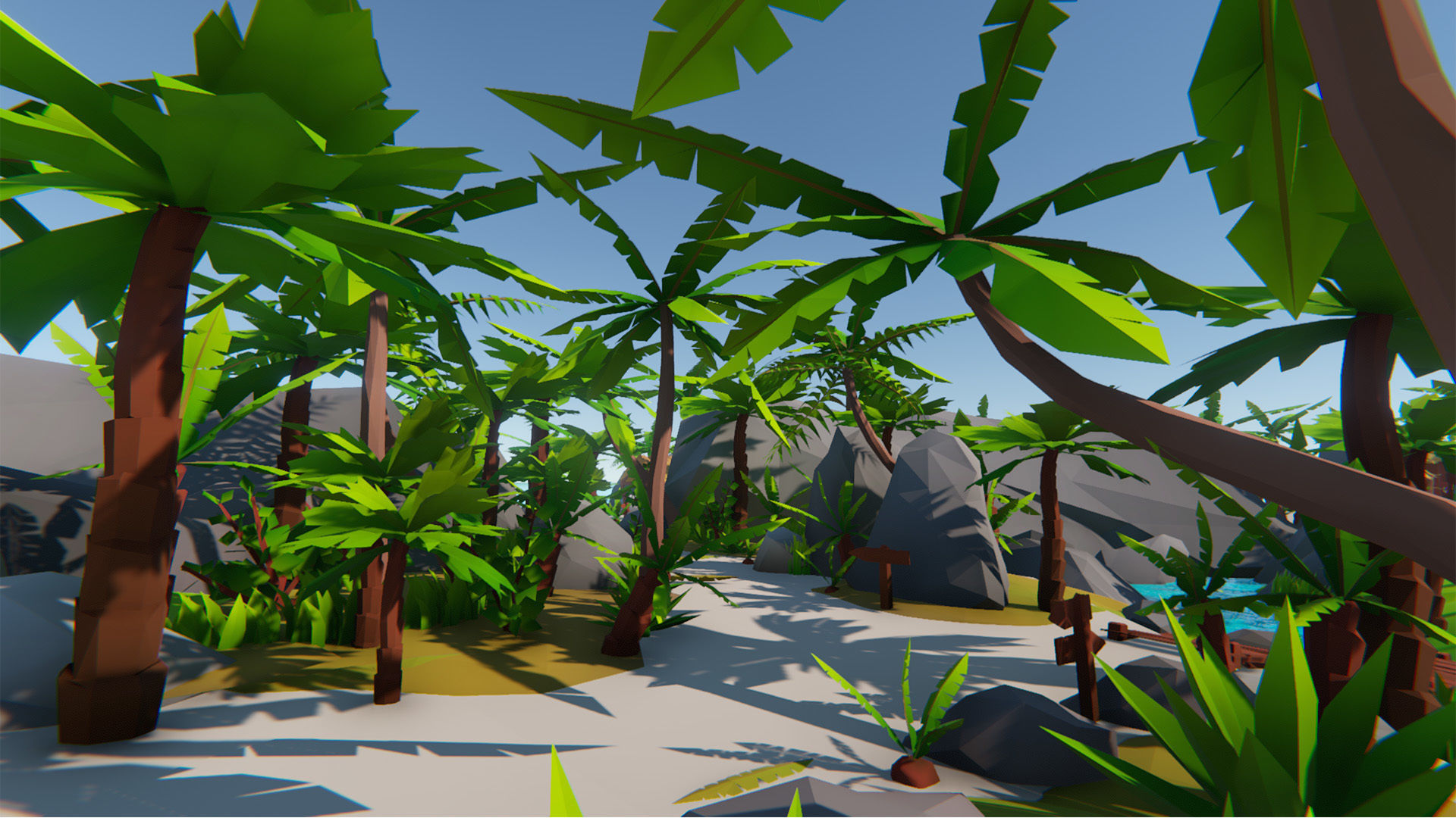 Lowpoly Tropical Island Pack Low-poly 3D model_6