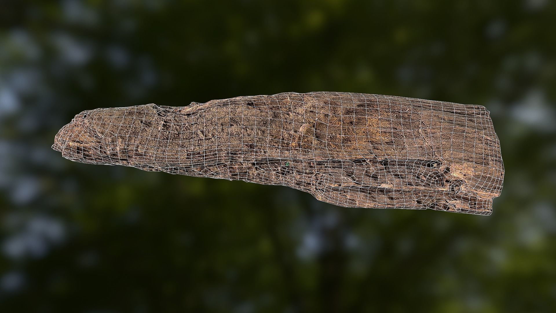 Old rotten wood low poly 3D model Low-poly 3D model_17