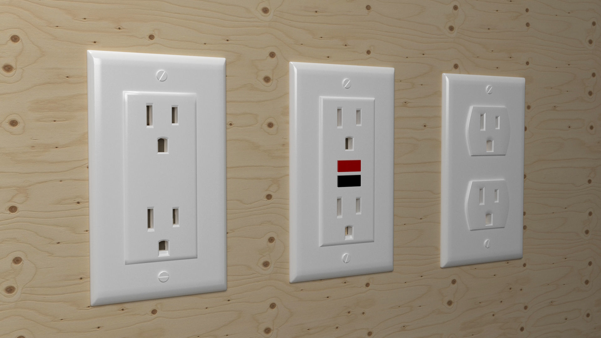 3D Electrical Outlets US 3D model_1