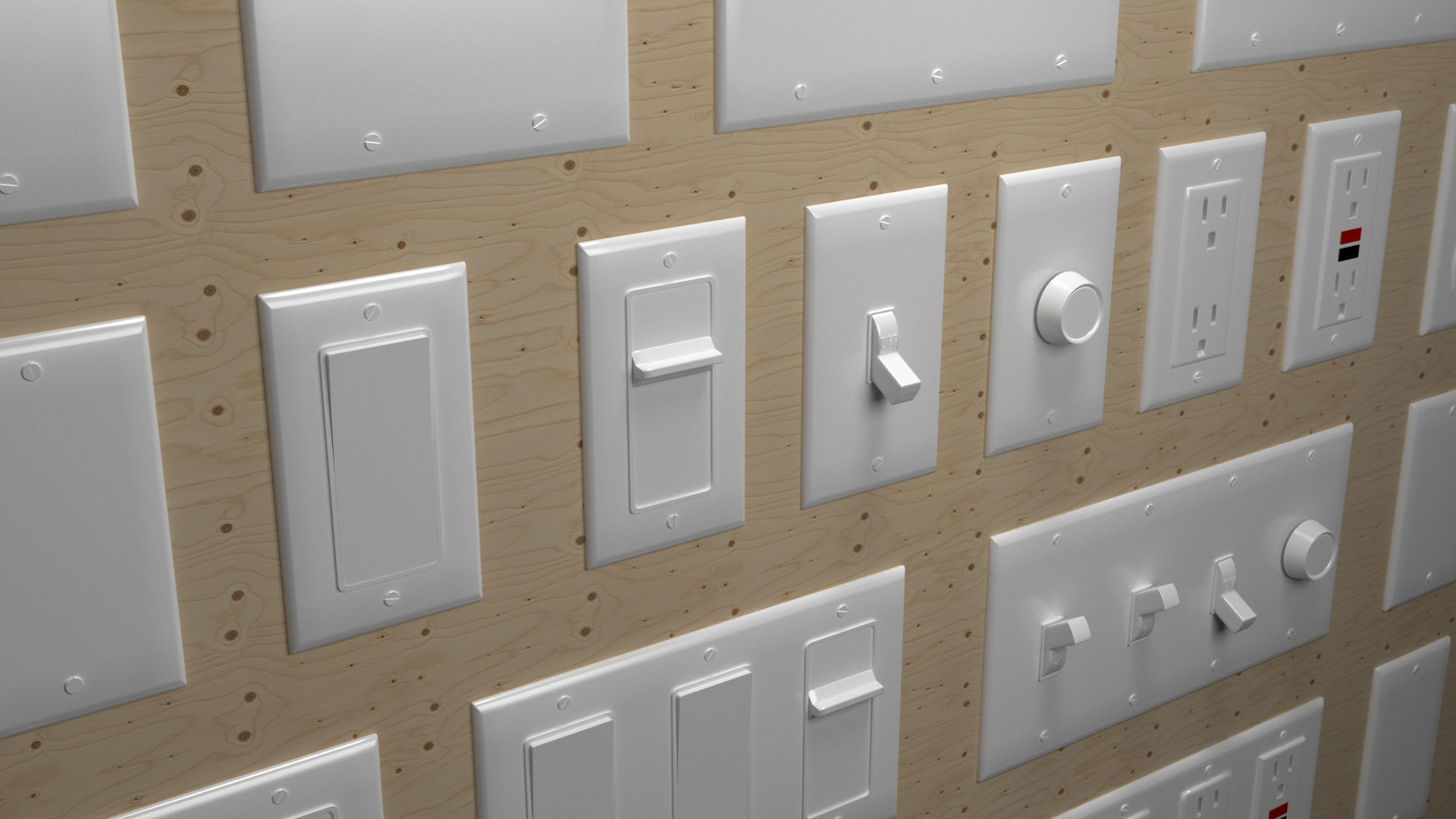 3D Modular Pack Electrical Outlets US 3D model_1