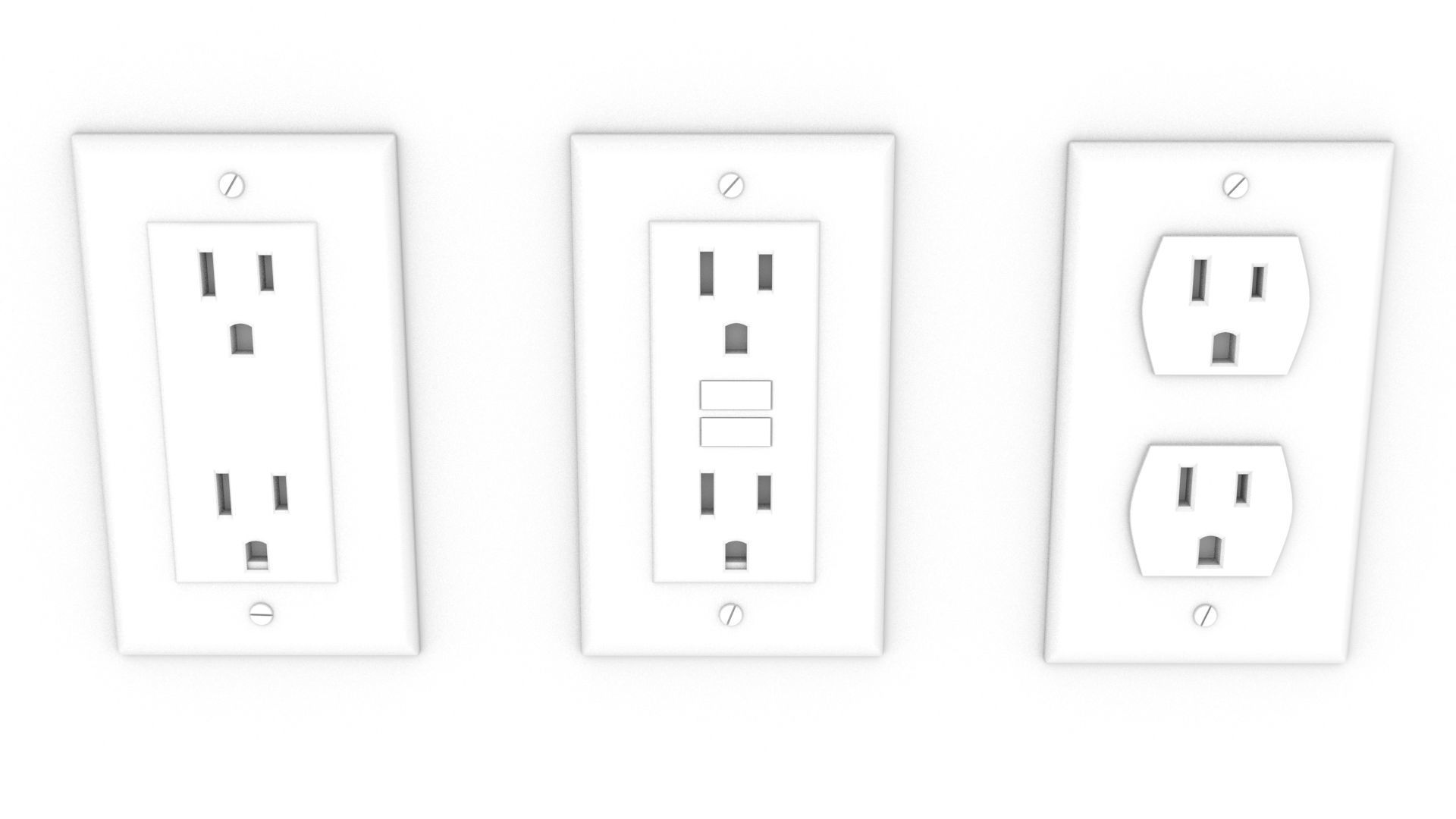 3D Modular Pack Electrical Outlets US 3D model_6