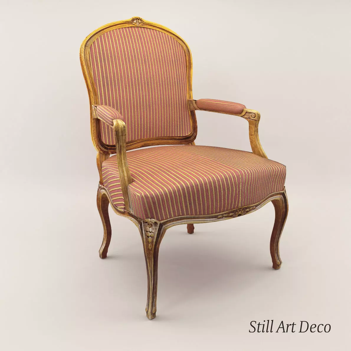 Baroque armchair - Around 1900 3D model