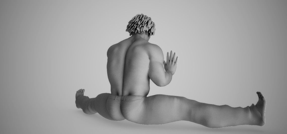 Karate Exercise 3D print model_4