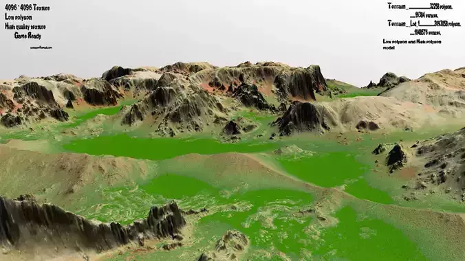 terrain mountain in desert