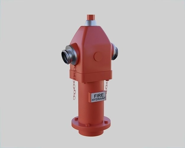 Fire Hydrant 5 - Safety and Emergency Equipment Low-poly 3D model