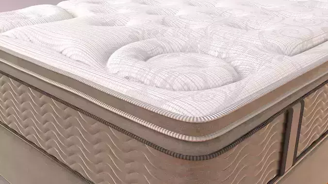 Premium Mattress 3D model