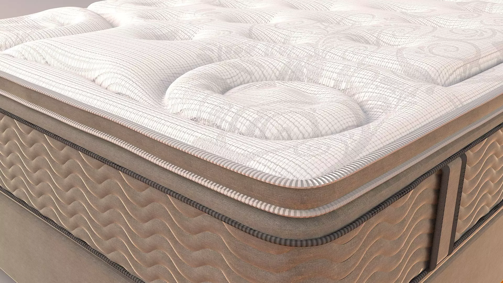 Premium Mattress 3D model_0