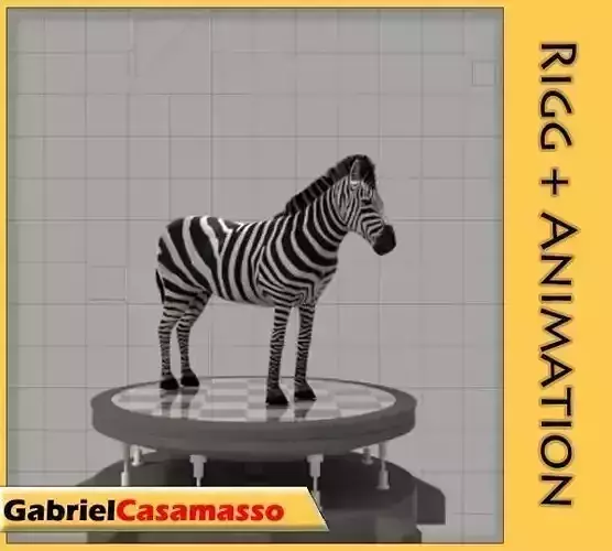 Zebra 3D model