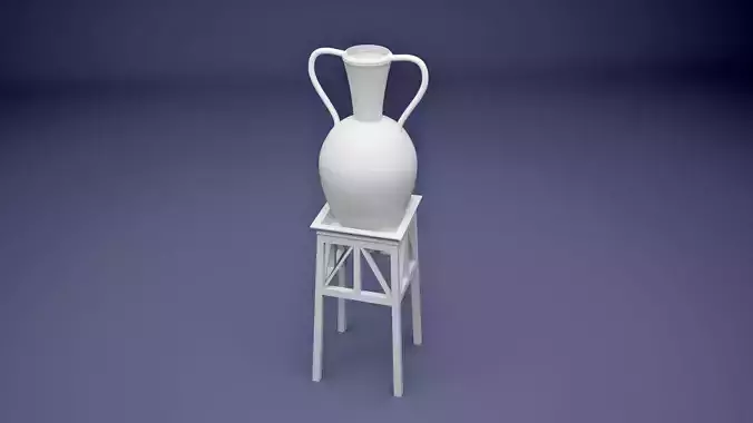 ancient Egyptian Water pot with stand