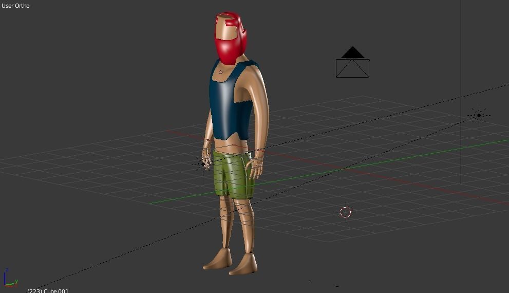 fuuny boy Free low-poly 3D model_1