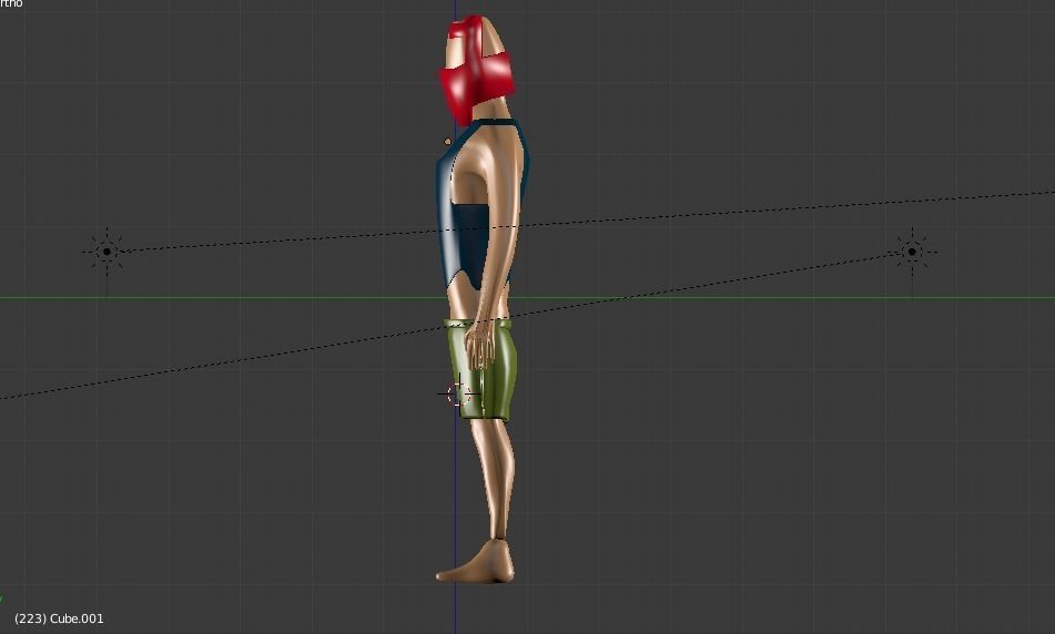 fuuny boy Free low-poly 3D model_2