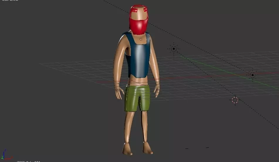 fuuny boy Free low-poly 3D model_0
