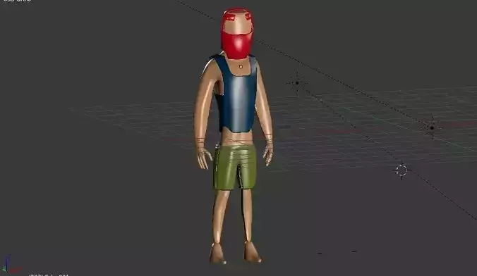 fuuny boy Free low-poly 3D model