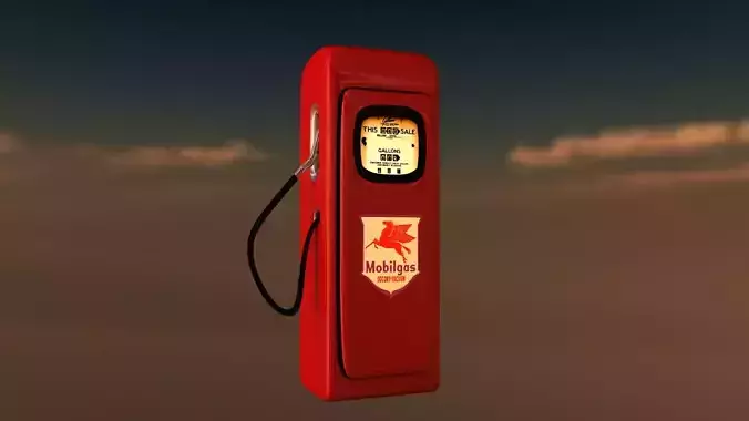 Gasoil pump Free 3D model