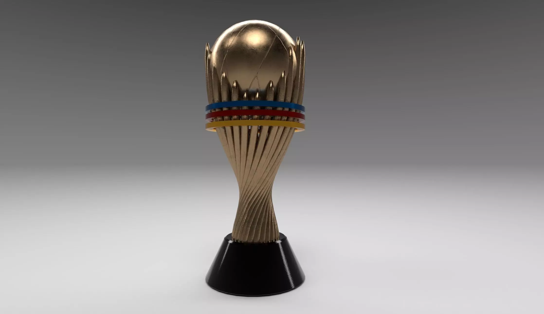 TROPHY soccer Free low-poly 3D model_0