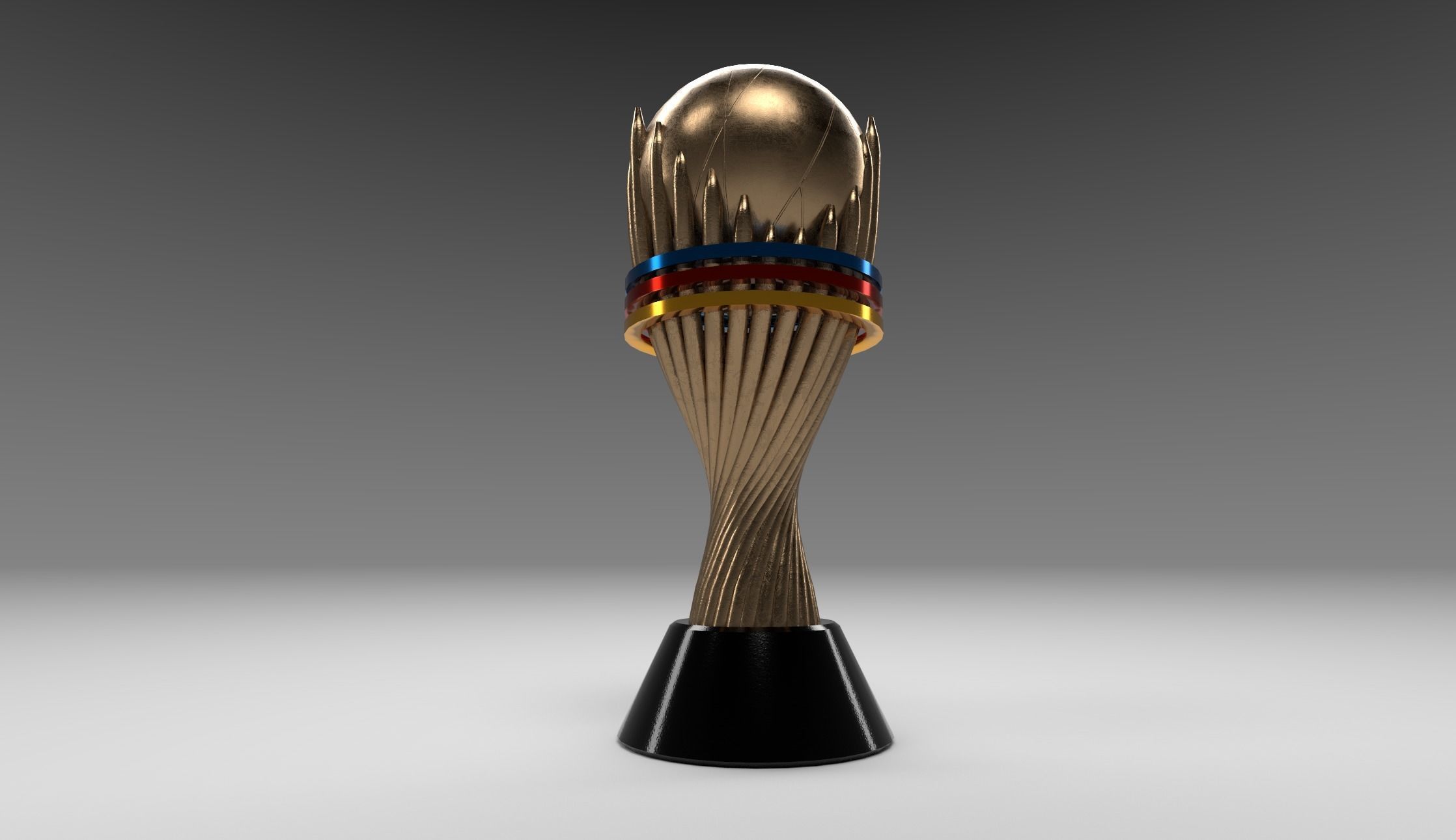 TROPHY soccer Free low-poly 3D model_2