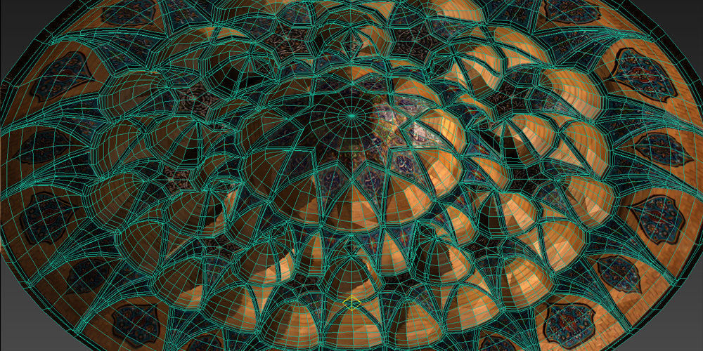 Isfahan Dome Low-poly 3D model_3
