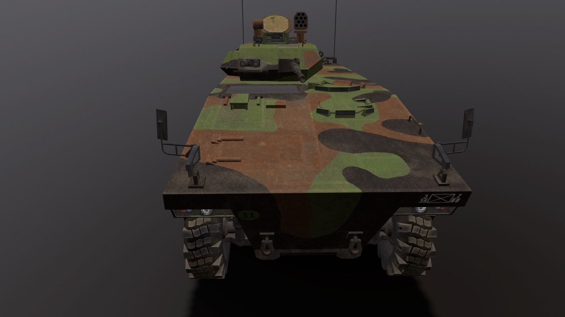 IFV VBCI  Low-poly 3D model_2