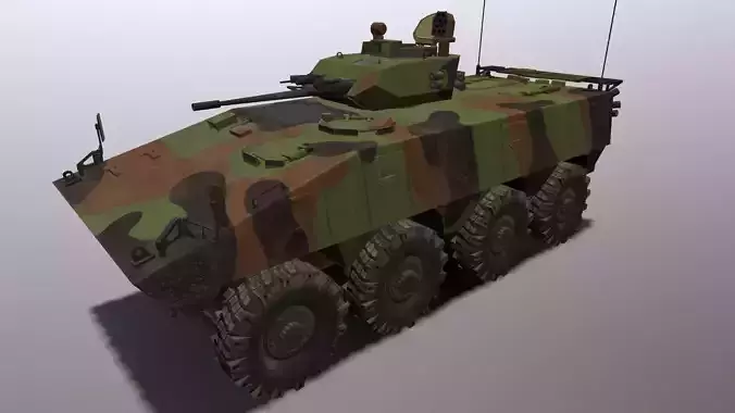 IFV VBCI  Low-poly 3D model