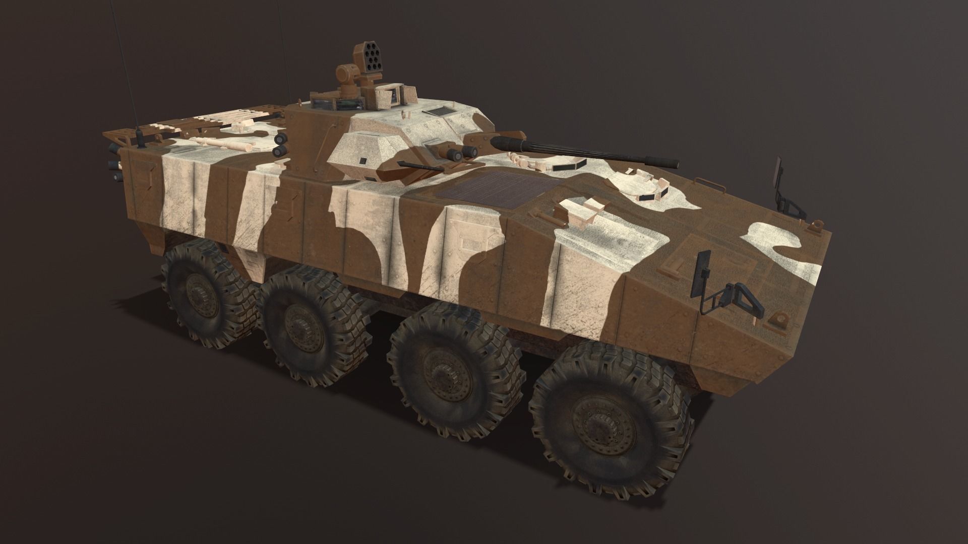 IFV VBCI  Low-poly 3D model_6