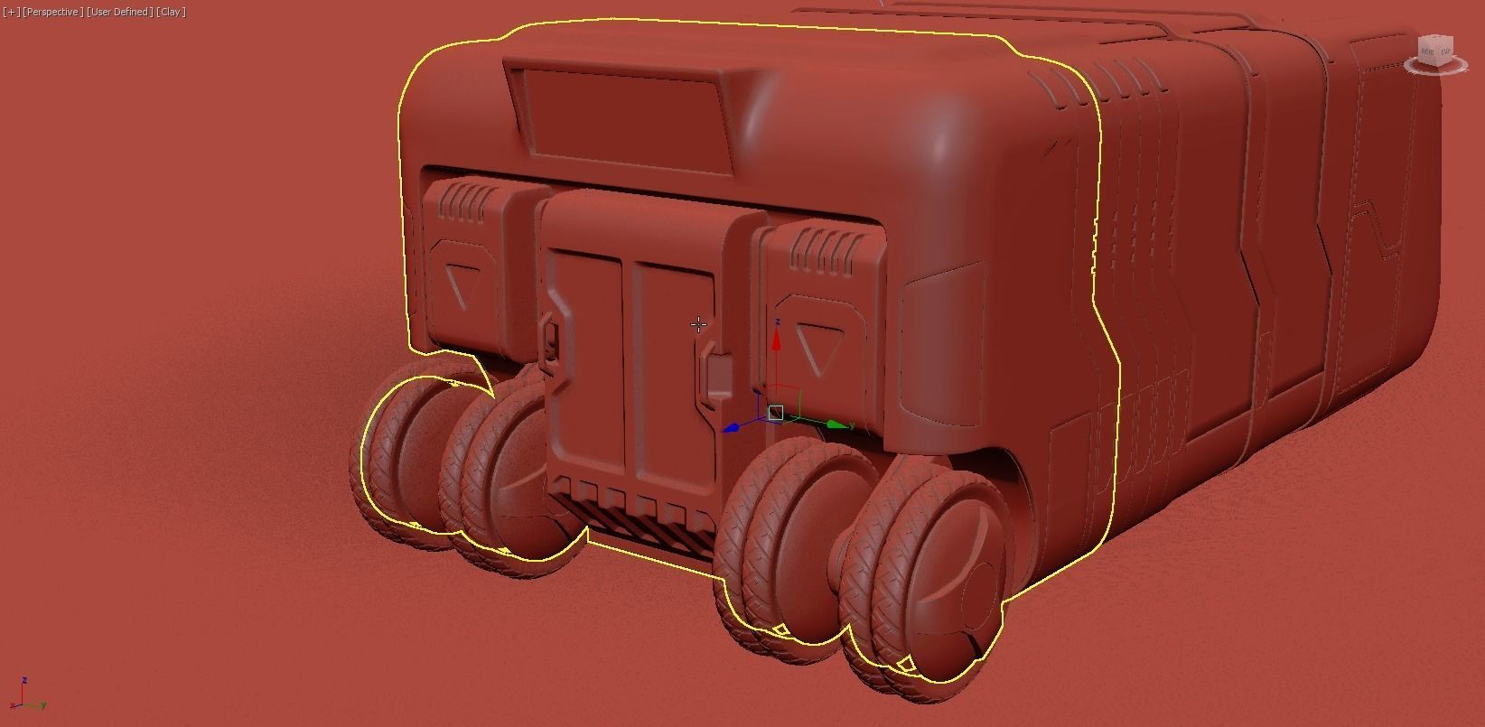 Bus - Concept of future transport system 3D model_10