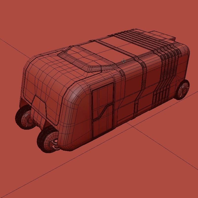 Bus - Concept of future transport system 3D model_8