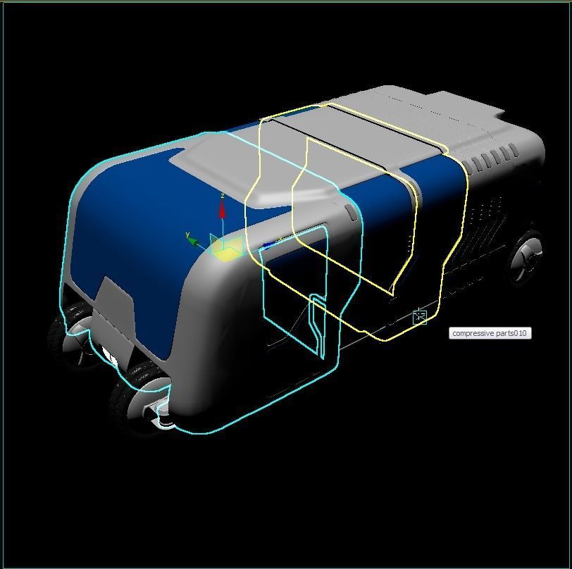 Bus - Concept of future transport system 3D model_6