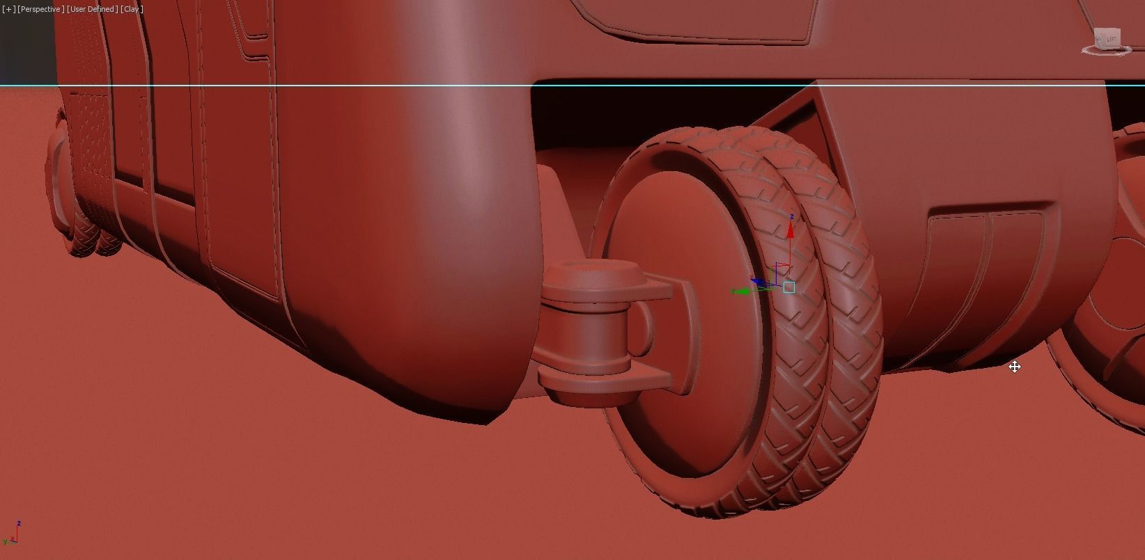 Bus - Concept of future transport system 3D model_11