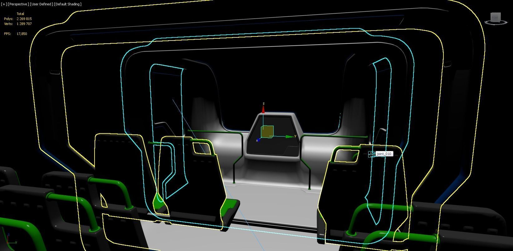 Bus - Concept of future transport system 3D model_9
