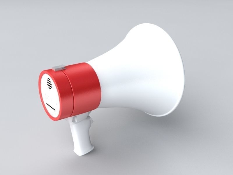 MEgaphone 3D model_4