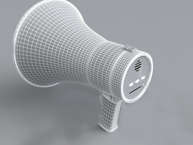 MEgaphone 3D model_7