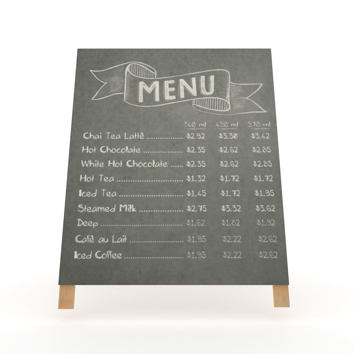 Menu Board 3D model_3