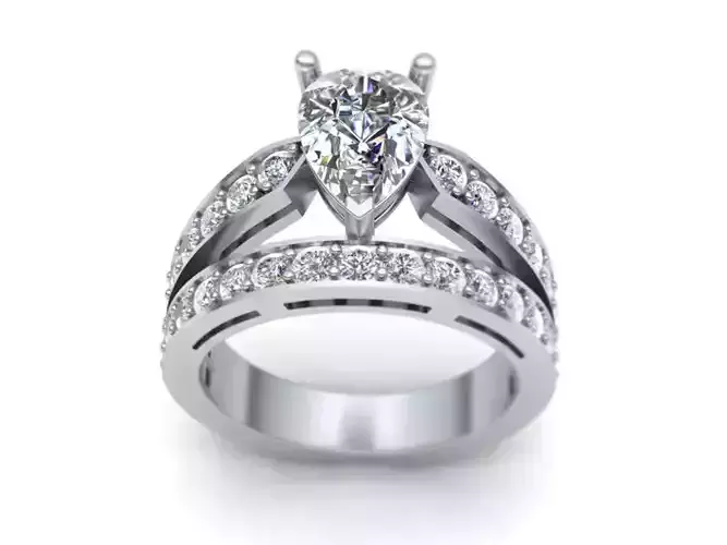 Pearl Engagement ring 