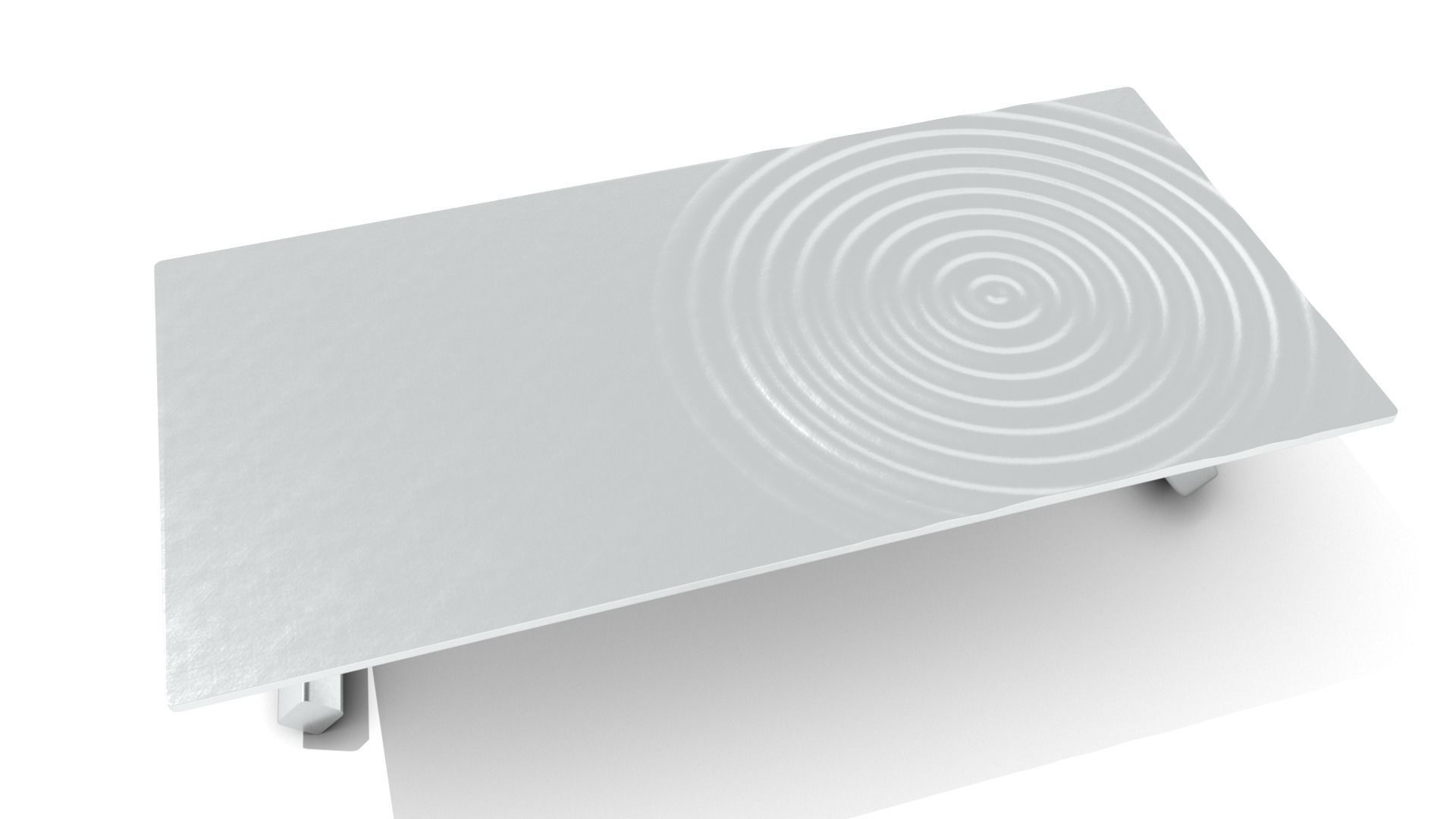 Chrome Ripple Table Top Coffee Table 3D model_1