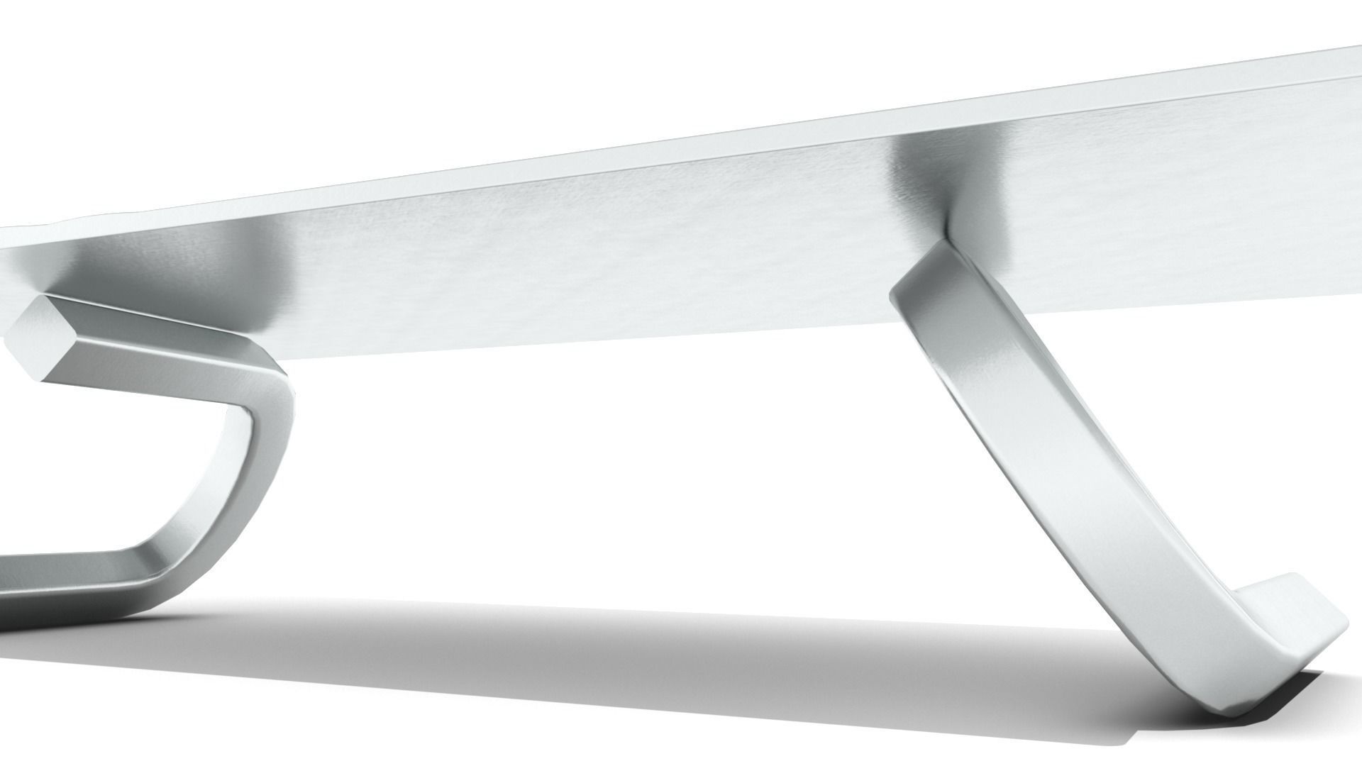 Chrome Ripple Table Top Coffee Table 3D model_5