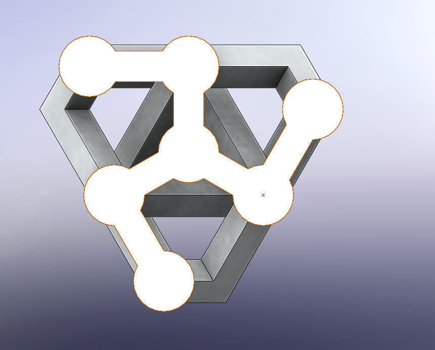 MC Escher Puzzle 3D print model_5