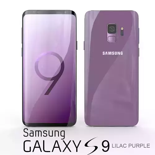 Samsung Galaxy S9 Lilac Purple 3D model