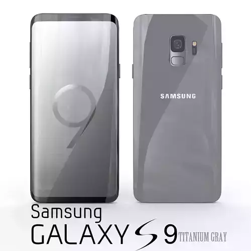 Samsung Galaxy S9 Titanium Gray 3D model